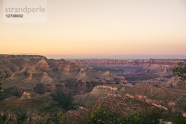 USA  Arizona  Grand Canyon National Park  Grand Canyon at sunset