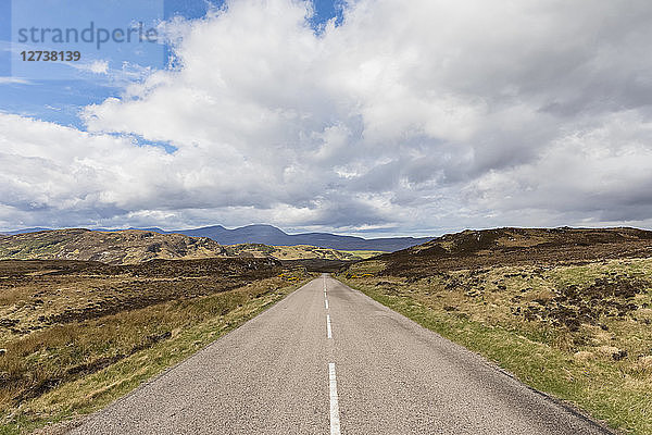 UK  Scotland  Scottish Highlands  road A838 through the Highland