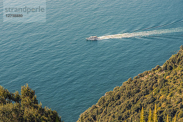 Italy  Liguria  Cinque Terre  coast and Ligurian Sea