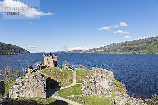 UK  Scotland  Loch Ness  Drumnadrochit  Urquhart Castle