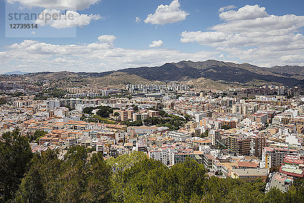 Spain  Andalusia  Malaga  cityview