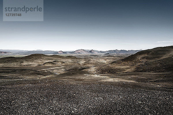 Iceland  Dimmifjallgarour  mountain panorama
