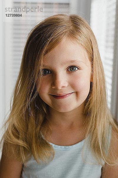 Portrait of blond little girl