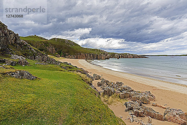 UK  Scotland  Scottish Highlands  Ceannabeinne Beach