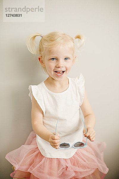Portrait of blond little girl