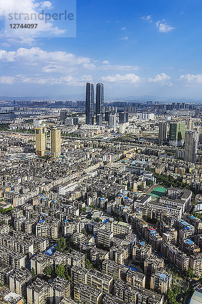 China  Kunming  view to the city