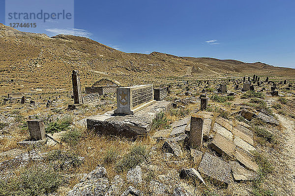 Azerbaijan  Gobustan  grave yard at Gobustan National Park