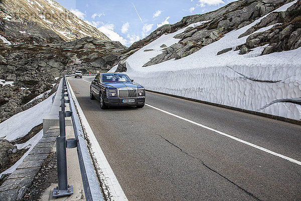 Rolls Royce  Gotthardpass  Schweiz  Europa