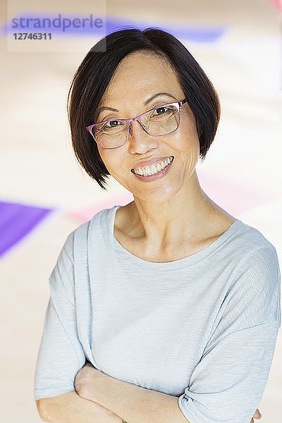 Portrait smiling senior woman