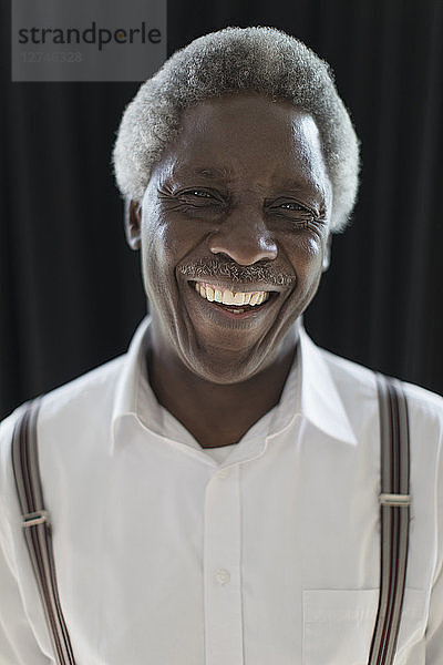 Portrait smiling  confident senior man