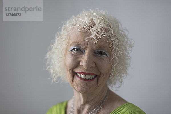 Portrait happy  confident senior woman
