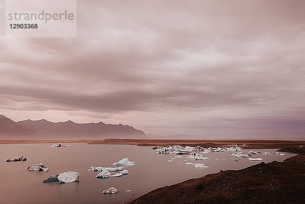 Gletscherlagune Jökulsárlón  Reykjavík  Gullbringusysla  Island