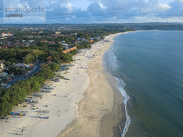 Indonesia  Bali  Aerial view of Jimbaran beach