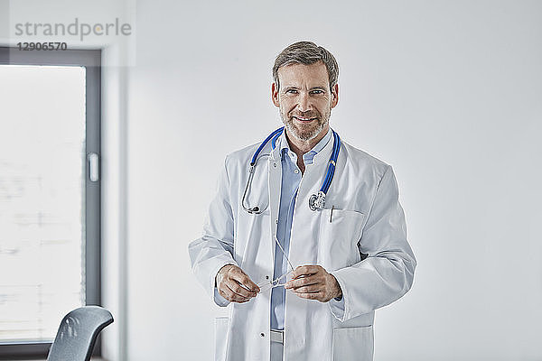 Internist with stethoscope