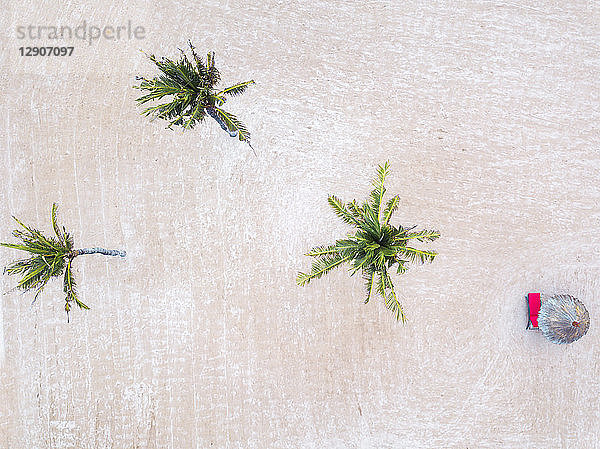 Indonesia  Bali  Aerial view of Nusa Dua beach  from above