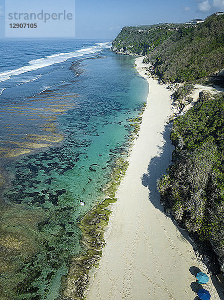 Indonesia  Bali  Aerial view of Karma Kandara beach