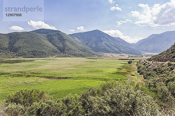 Greece  Peloponnese  Corinthia  Stymfalia  Ancient plateau  Lake Stymphalia