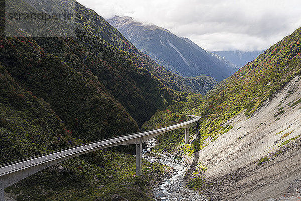 New Zealand  South Island  Southern Alps  Arthur's Pass Bridge