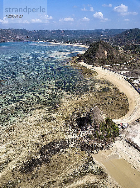 Indonesia  Aerial view of Lombok  coast