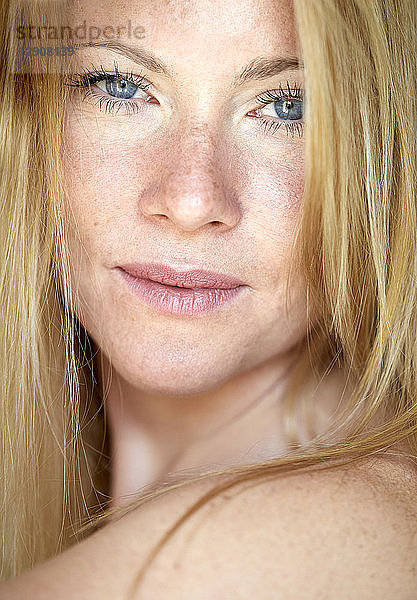 Portrait of a beautiful  blond woman