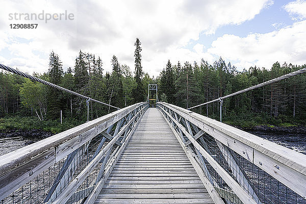 Finland  Vikakongas  Suspension bridge
