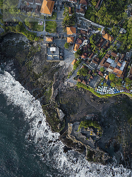Indonesia  Bali  Aerial view of Tanah Lot temple