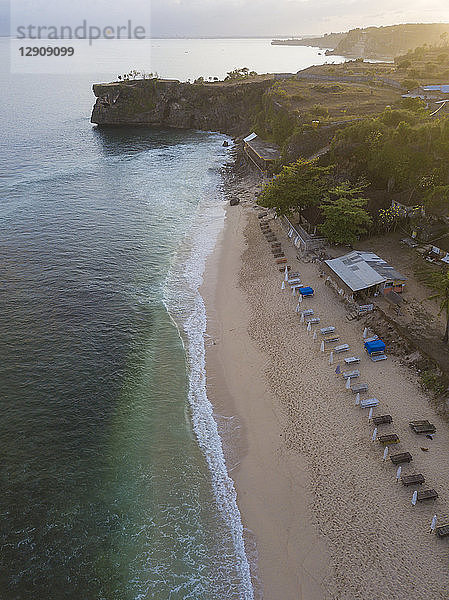 Indonesia  Bali  Aerial view of Balangan beach