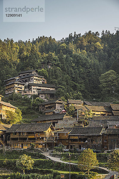 China  Guizhou  Miao settlement