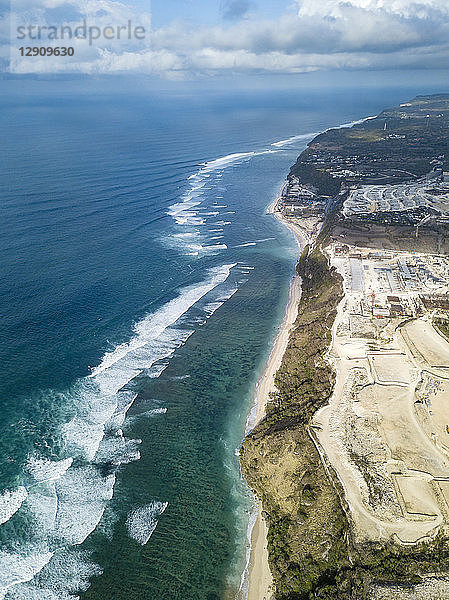 Indonesia  Bali  Aerial view of Payung beach