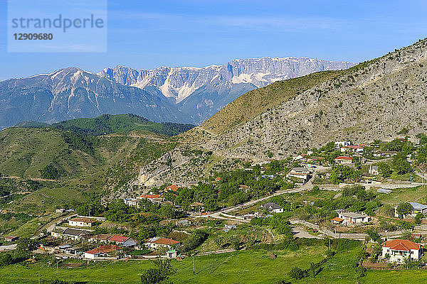 Albania  Qark Korca  Kolonje  Leskovik  Nemercka Mountains in the background