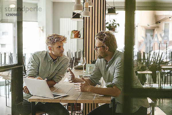 Business partners having a meeting in their new start-up company