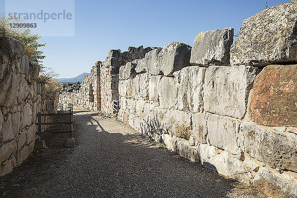 Greece  Peloponnese  Argolis  Tiryns  archaeological site  Cyclopean masonry