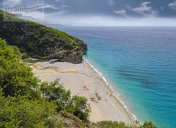 Albania  Ionean sea  Albanian Riviera  beach of Gjipe