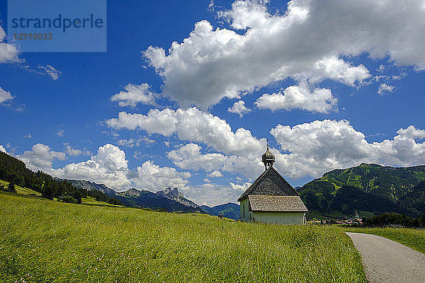 Austria  Tyrol  Tannheim Valley  St Leonard's Church near Berg