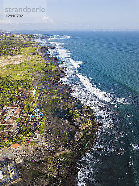 Indonesia  Bali  Aerial view of Tanah Lot temple