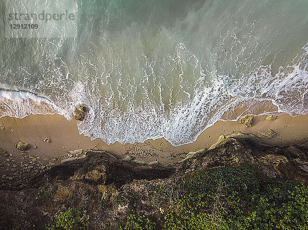 Indonesia  Bali  Aerial view of Pandawa beach