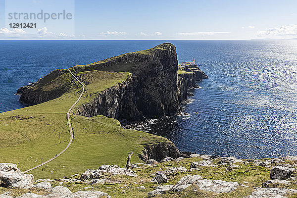 UK  Scotland  Inner Hebrides  Isle of Skye  lighthouse at Neist Point