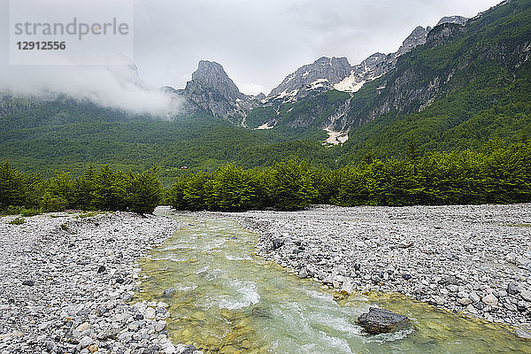 Albania  Kukes County  Albanian Alps  Valbona National Park  Valbona river