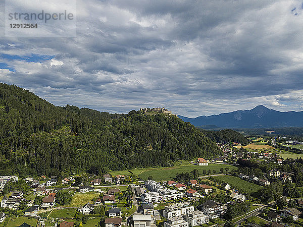 Austria  Carinthia  Ossiach Tauern  Villach  Landskorn Castle over St. Andrae