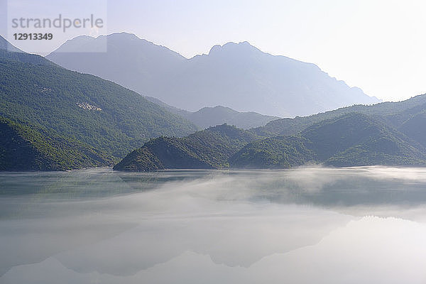 Albania  Shokdra  Dam Liqeni i Vaut te Dejes in the morning