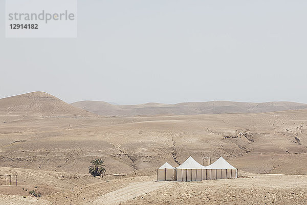 Morocco  tents in the desert