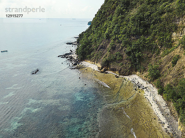 Indonesia  Bali  Aerial view of beach