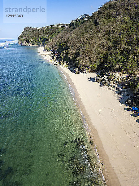 Indonesia  Bali  Aerial view of Melasti beach