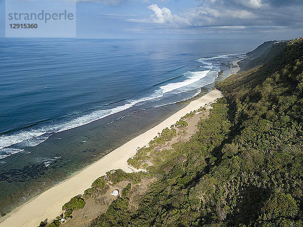 Indonesia  Bali  Aerial view of Nyang Nyang beach