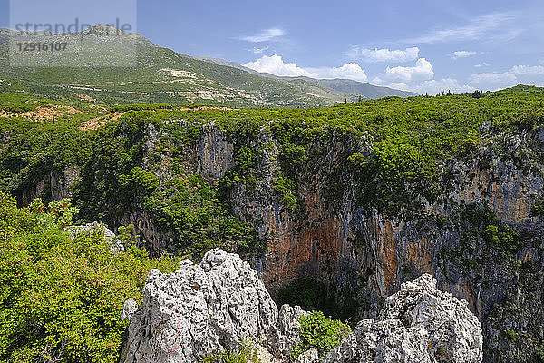Albania  Vlore County  Canyon of Gjipe