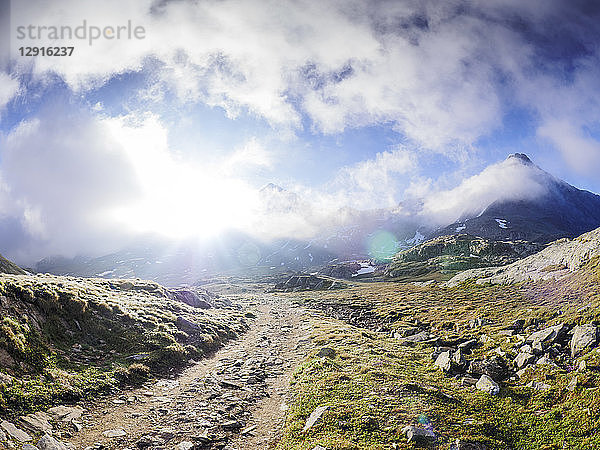 Italy  Lombardy  Gavia Pass  hiking trail