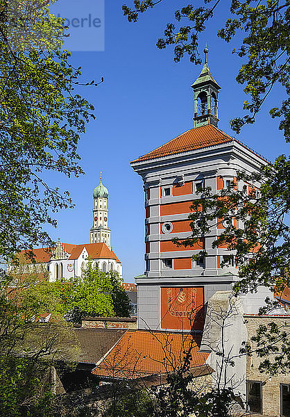 Germany  Augsburg  Basilica of SS. Ulrich and Afra and Red Gate