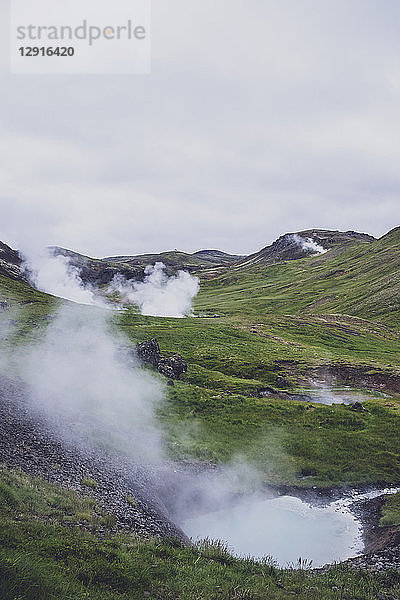 Iceland  Reykjadalur Valley  Hot Springs