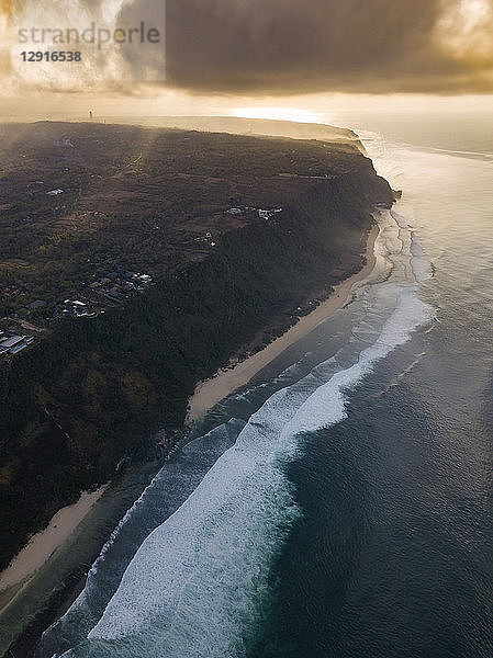 Indonesia  Bali  Aerial view of Nyang Nyang beach