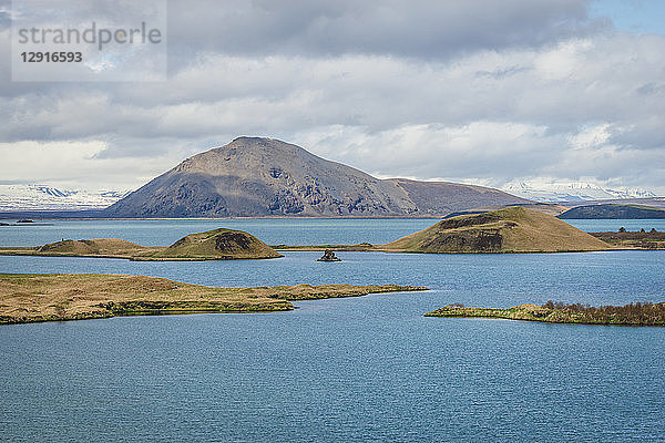 Iceland  pseudocrater in lake Myvatn